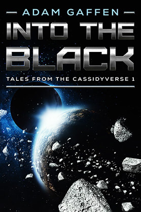 book cover design, ebook kindle amazon, adam gaffen , int the black , cassidyverse