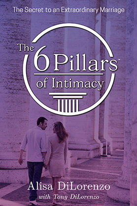book cover design , ebook kindle amazon, non fiction, alisa tony dilorenzo, the six pillars of intimacy