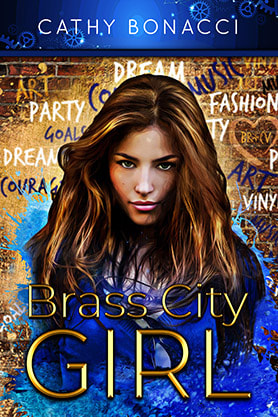 book cover design, ebook kindle amazon, cathy bonacci, brass city girl