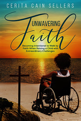 book cover design , ebook kindle amazon, non fiction, cerita cain sellers, unwavering faith