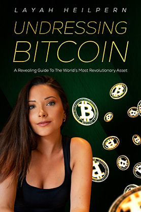 book cover design , ebook kindle amazon, non fiction, layah heilpern, undressing bitcoin