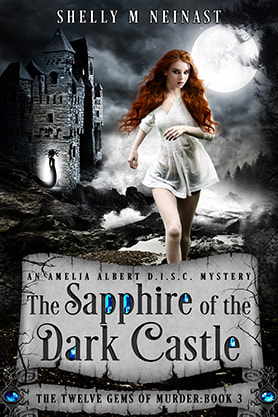 book cover design, ebook kindle amazon, shelly m neinast, the sapphire of the dark castle
