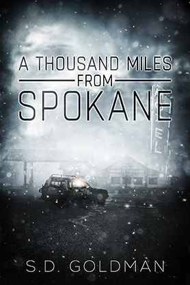 book cover design, ebook kindle amazon, sd goldman , a thousand miles from spokane