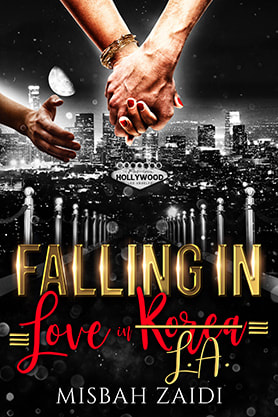 book cover design, ebook kindle amazon, misbah zaidi , falling in love in la