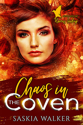 book cover design, ebook kindle amazon, saskia walker, chaos in the coven