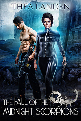 book cover design, ebook kindle amazon, thea landen, the fall of midnight scorpions