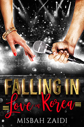 book cover design, ebook kindle amazon, misbah zaidi , falling in love in korea