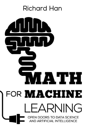 book cover design , ebook kindle amazon, non fiction, richard han, math for machine learning