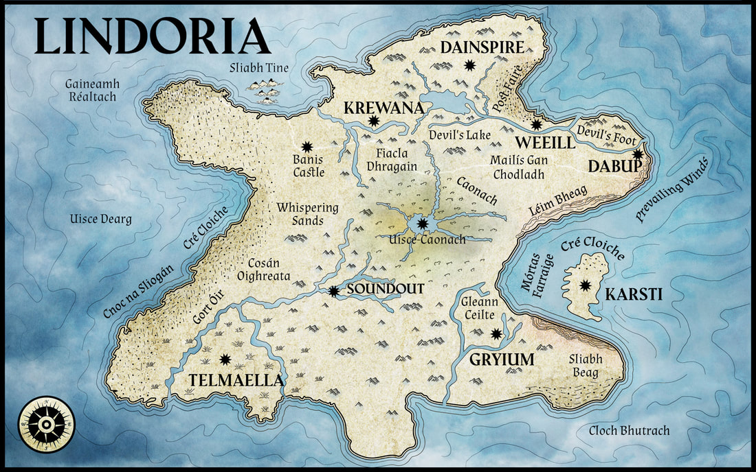 Fantasy Map design, lindoria
