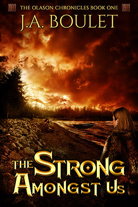 book cover design, ebook kindle amazon, ja boulet, the strong among us